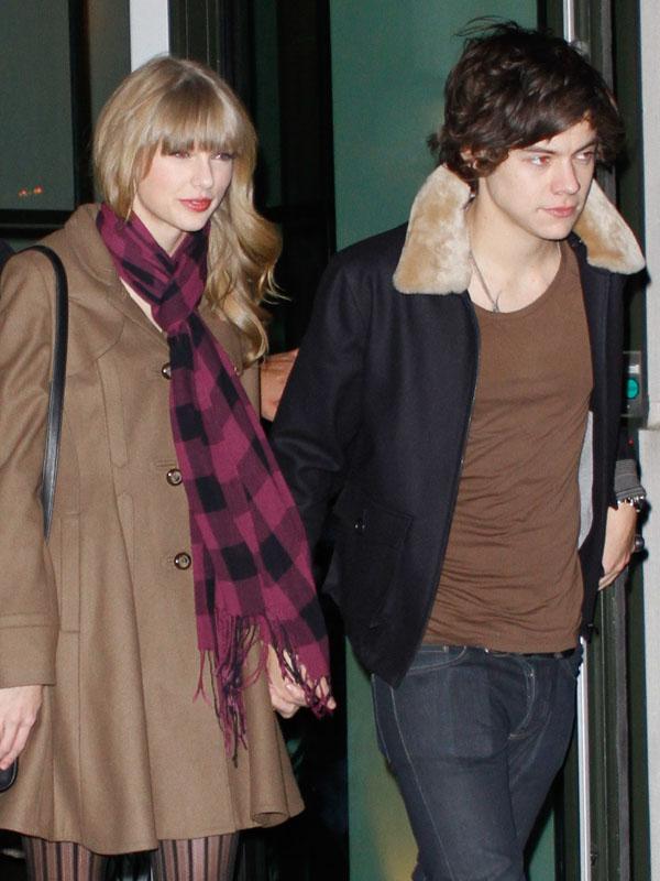 Taylor Swift and Harry Styles hold hands while out for dinner at the Crosby Hotel