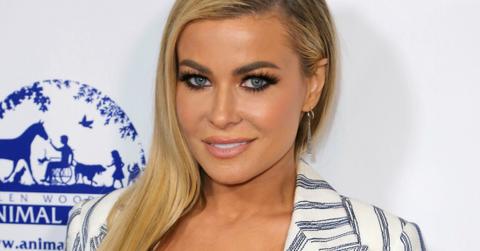 Carmen Electra poses on the red carpet.