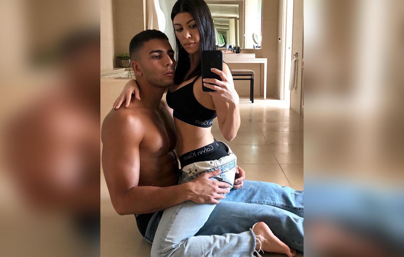 Kourtney Kardashian Straddles Boyfriend Younes Bendjima in Her Underwear,  Gets Paid to Do It