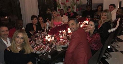 kris jenner corey gamble valentines day party pics pp