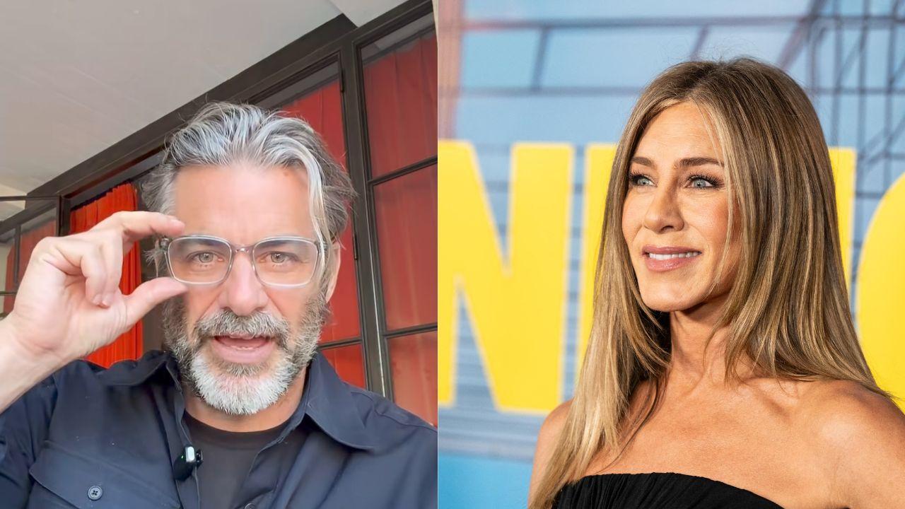 Image of Curtis and Aniston.