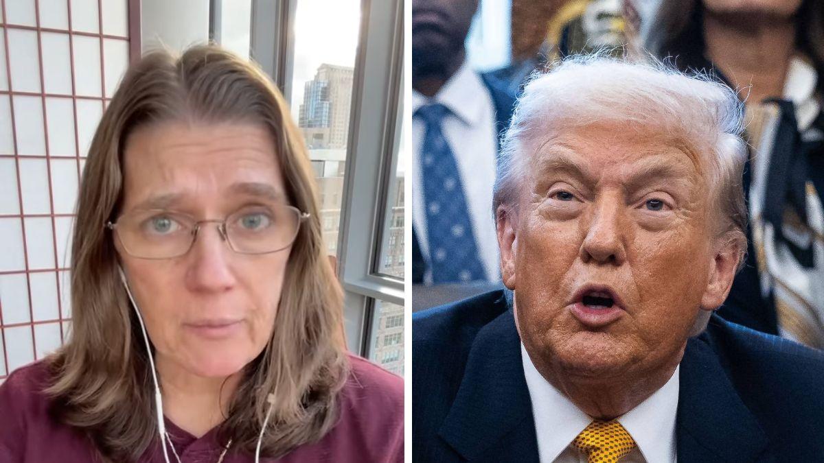 split photo of Mary & Donald Trump