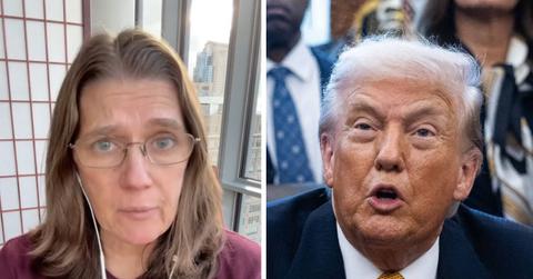 split photo of Mary & Donald Trump