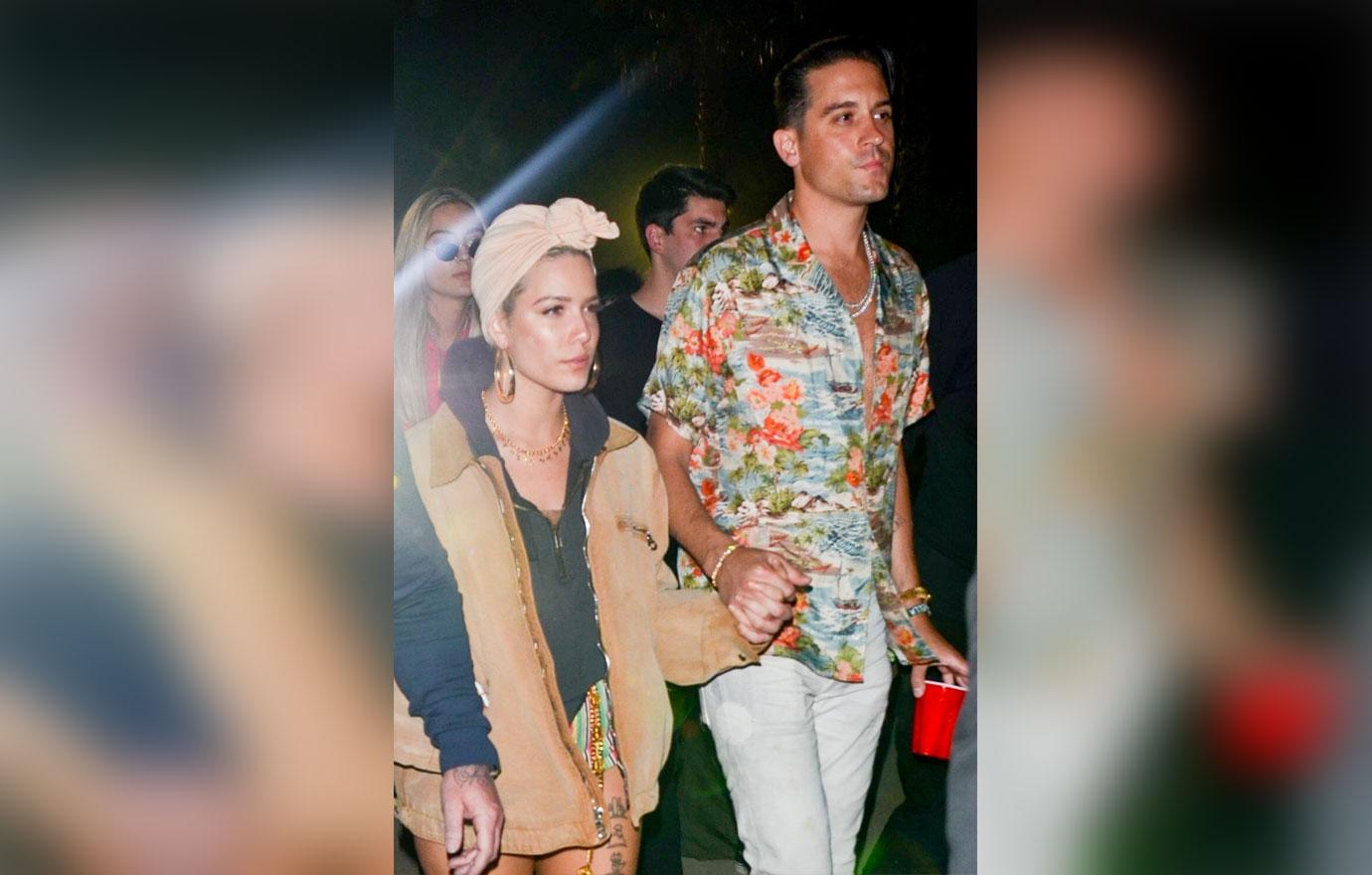 Halsey and her boyfriend G Eazy spotted at Neon Carnival