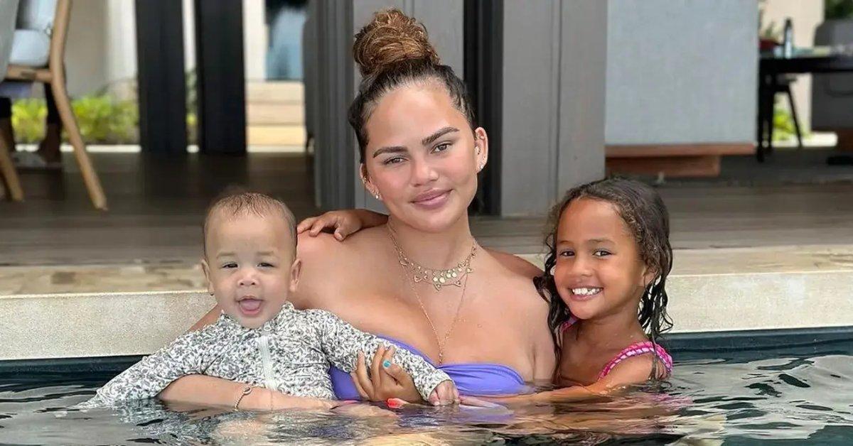 Photo of Chrissy Teigen and John Legend share two daughters and two sons.