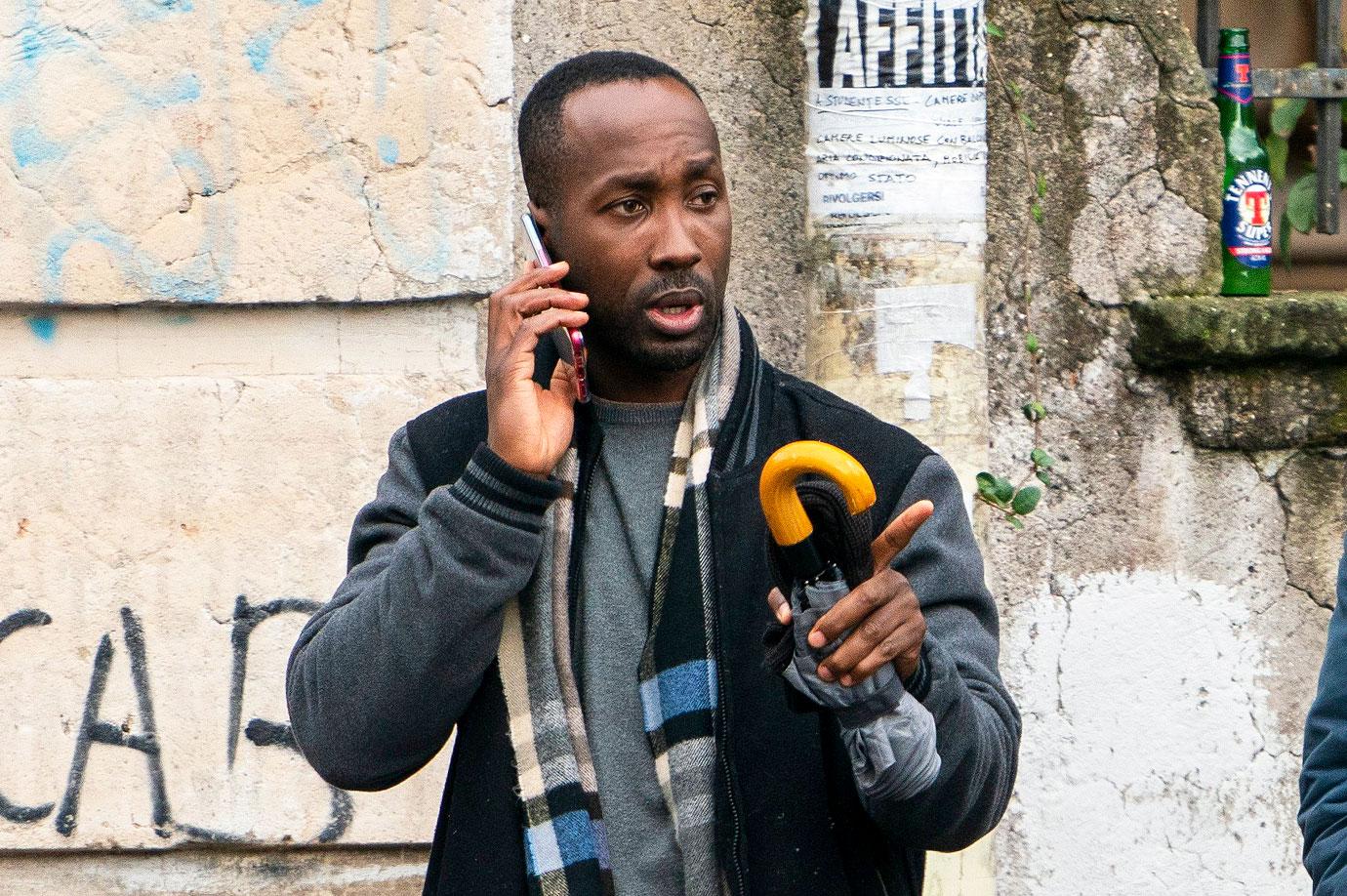 rudy guede spotted first time since prison early release amanda knox husband speaks out