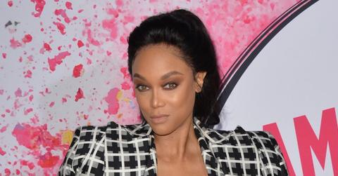 Tyra Banks Wearing a Checkered Outfit