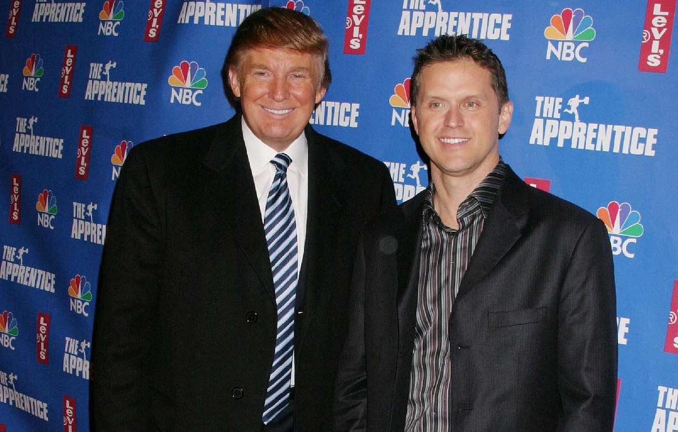 Donald Trump with Kelly Berdem at "The Apprentice" season premiere in 2004.