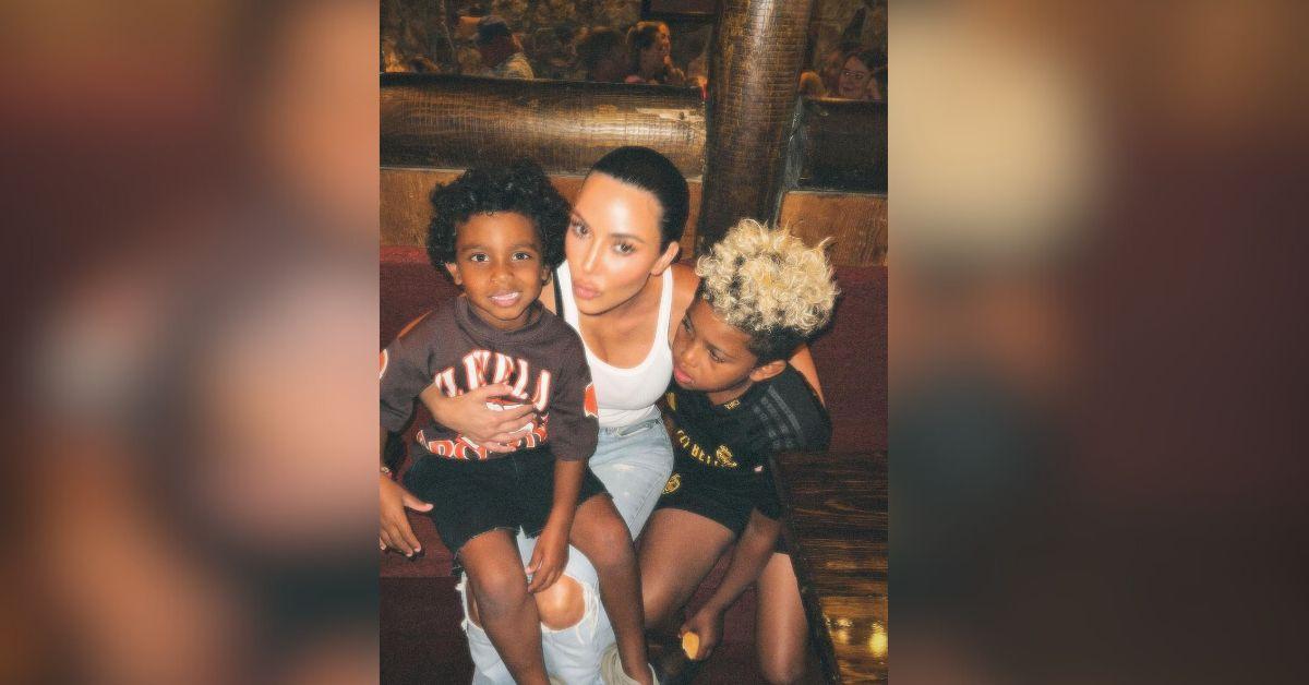 kim kardashian alone raising kids