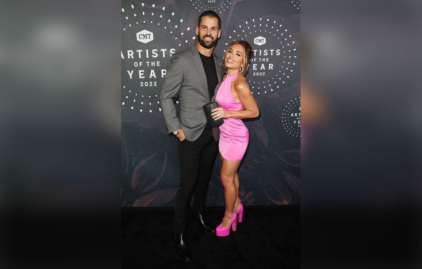 jessie james decker and eric decker  cmt artists of the year arrivals