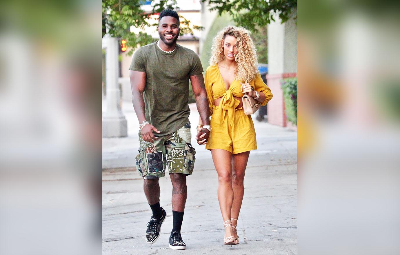 jason derulo jena frumes all smiles babybaby event two months after split ok