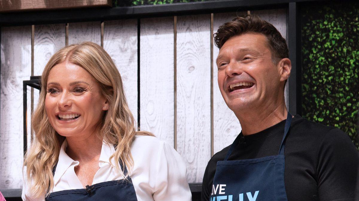 Image of Ryan Seacrest frequently had wardrobe malfunctions on the set of 'Live.'