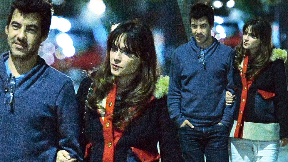 Zooey deschanel pregnant dinner