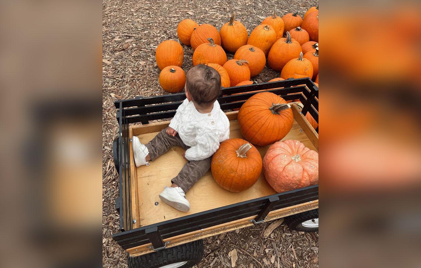 maralee nichols celebrates theos first halloween while tristan thompson bonds with his khloe kardashians baby boy