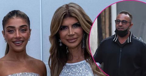 Split photo of Gia, Teresa, and Joe Giudice