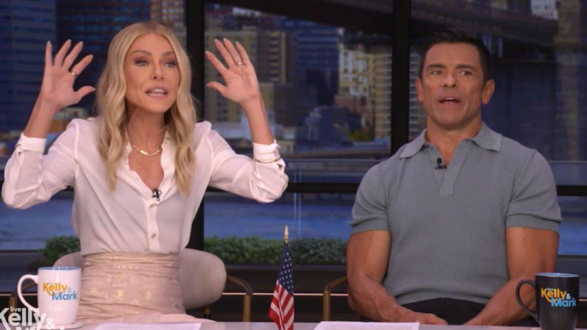 Image of Mark Consuelos admitted the moment was 'embarrassing.'