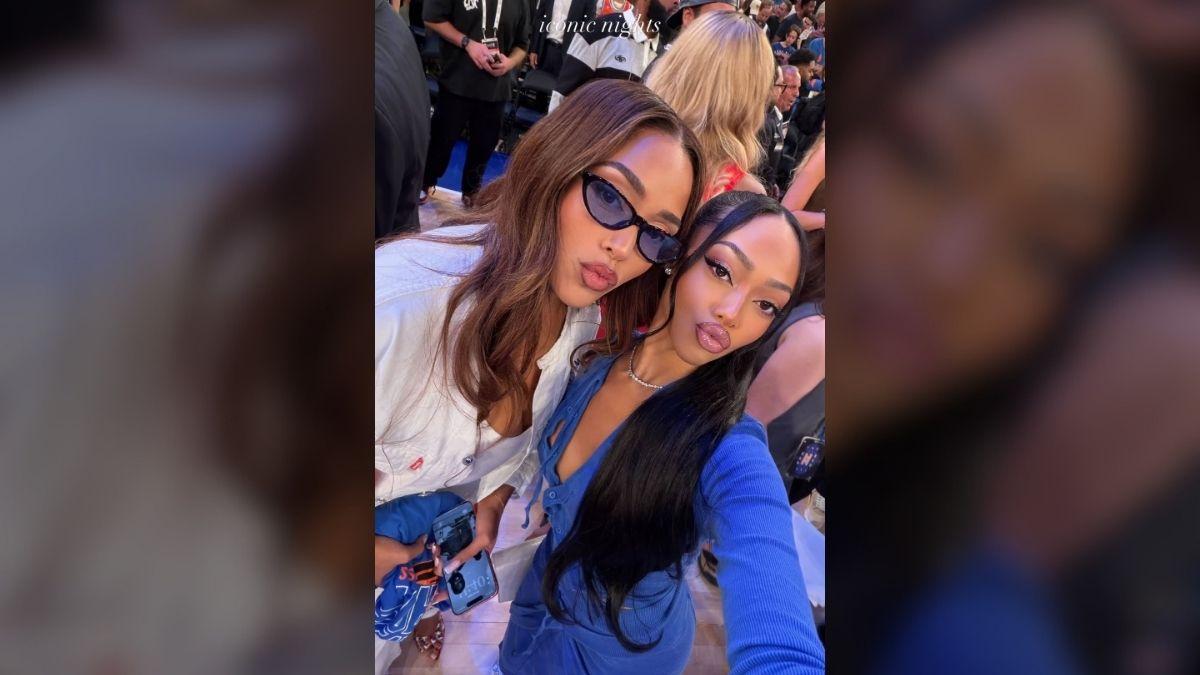 Photo of Jordyn Woods shared several photos from the celebration after Game 4.