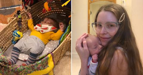 Jessie Cave and baby