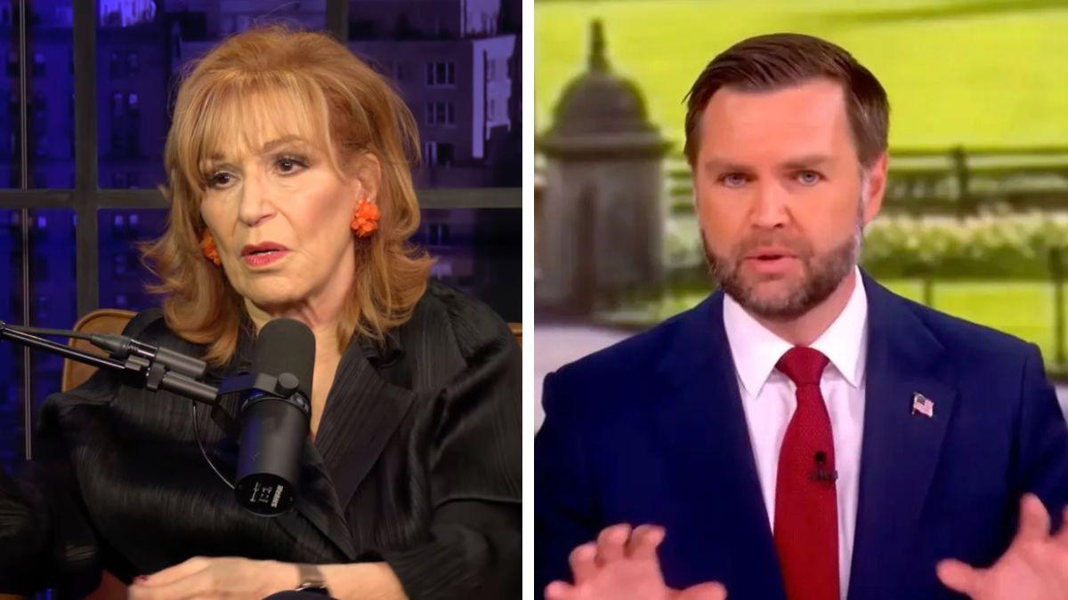 Photo of Joy Behar and J.D. Vance