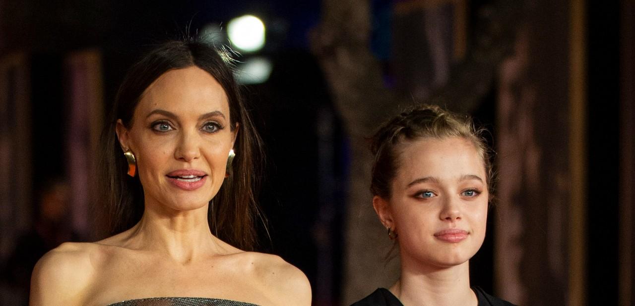 Angelina Jolie and Daughter Shiloh Jolie Go To Maneskin Concert In Rome picture pic pic