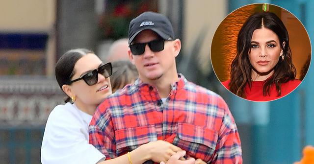 Channing Tatum And Jessie J Cuddling Jenna Dewan Inset