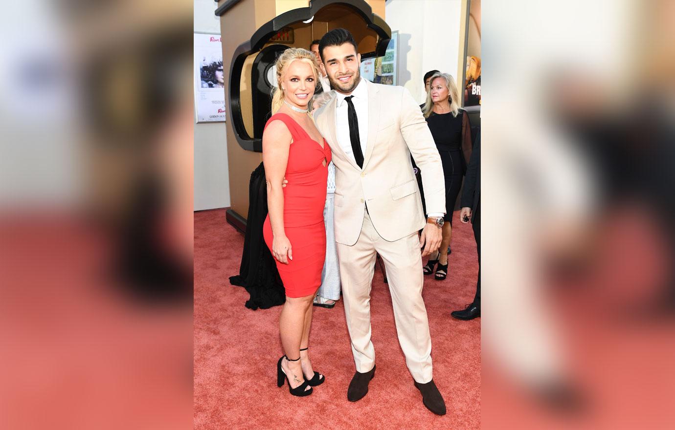 Britney Spears And Sam Asghari On Red Carpet