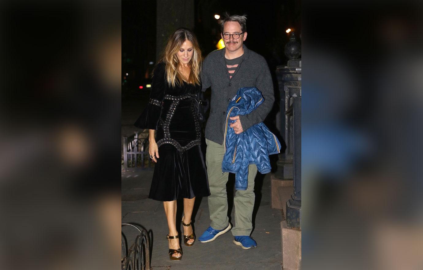 Sarah Jessica Parker and Matthew Broderick look tired after an event in NYC