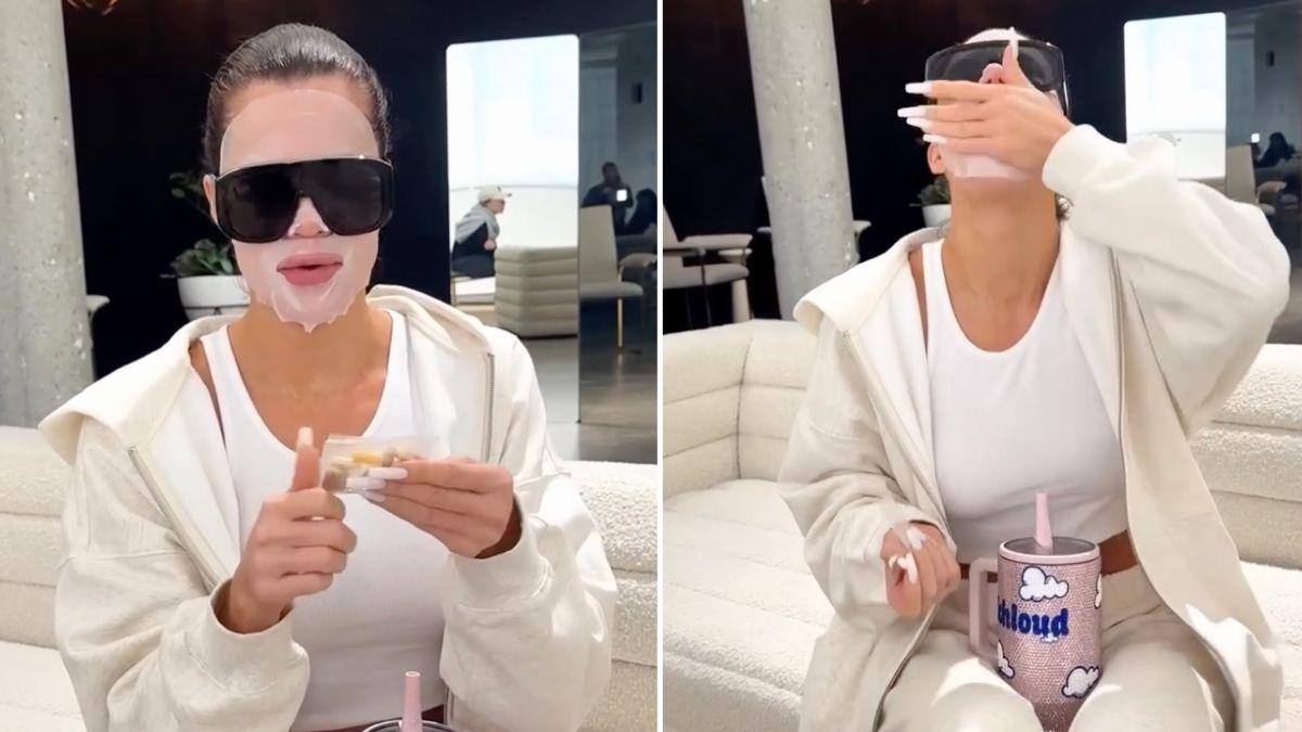 image split of Khloe kardashian