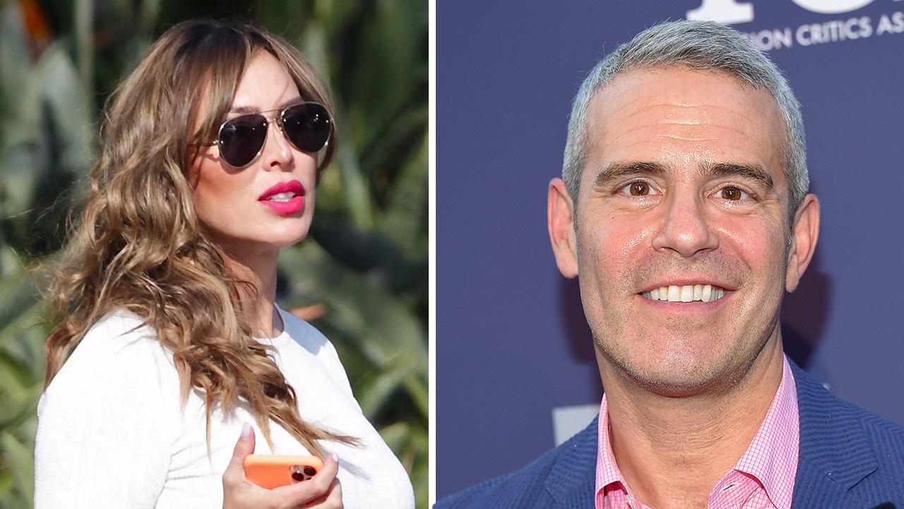 Kelly Dodd and Andy Cohen
