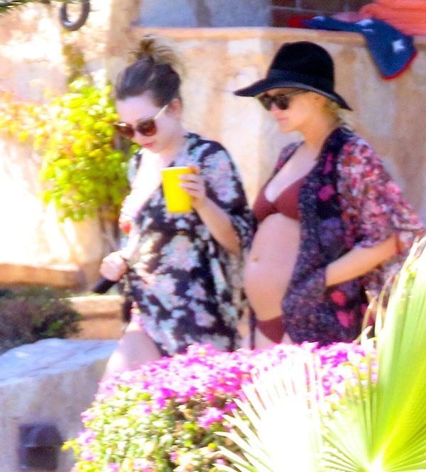 Pregnant Ashlee Simpson Bikini Photos