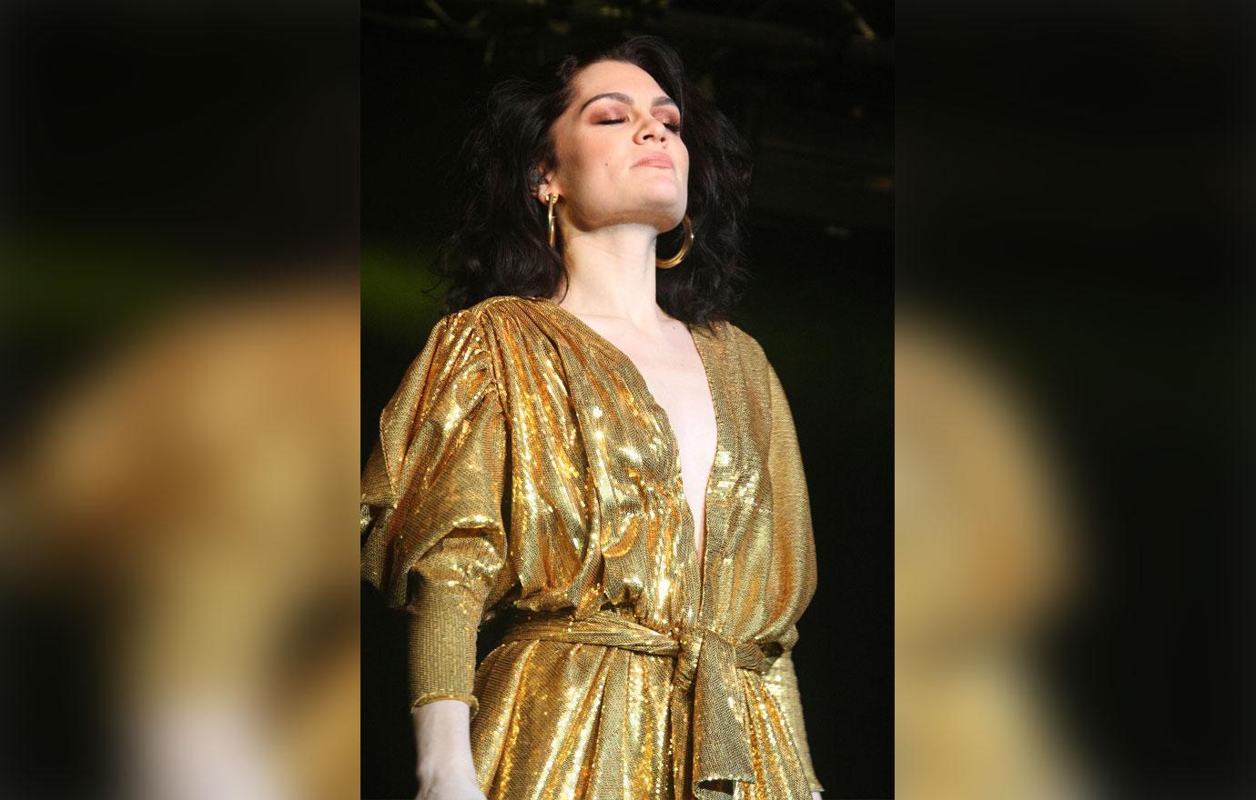 Jessie J on stage in Dublin, Ireland.