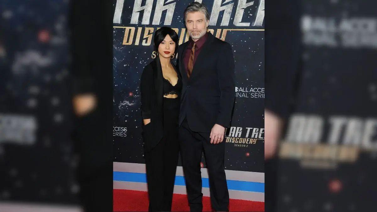 photo of The 'Star Trek' actor said his wife thought the kiss was 'hilarious.'