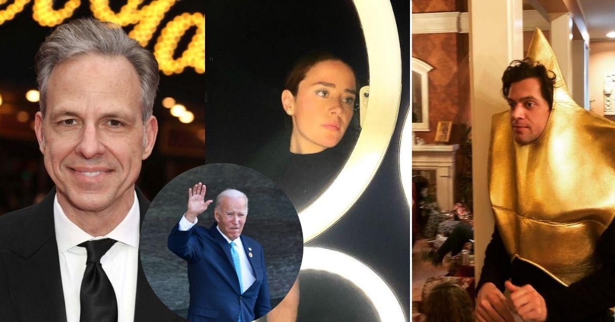 Composite photo of Jake Tapper, Joe Biden, Naomi Biden and Alex Thompson