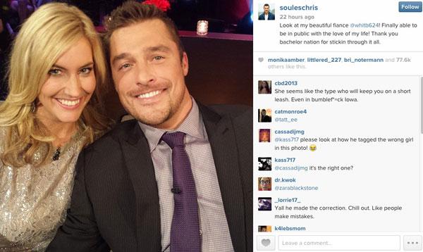 Chris soules whitney bischoff first selfie 1