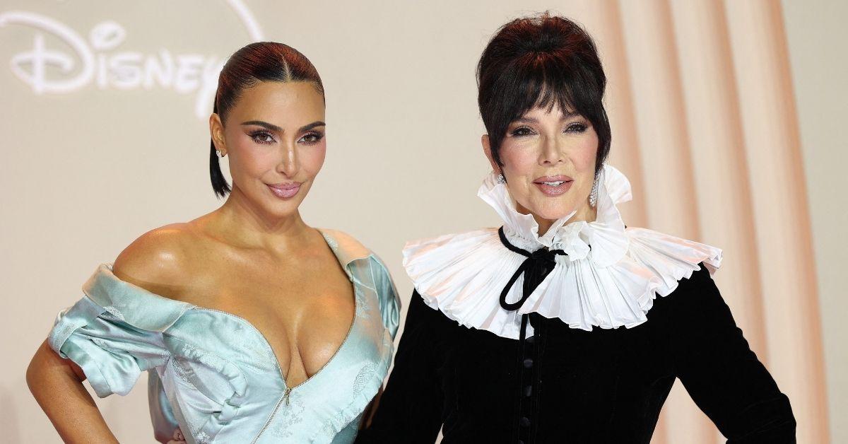 image of Kim Kardashian celebrated her big day in Paris at the 'All’s Fair' premiere with her mother, Kris Jenner.