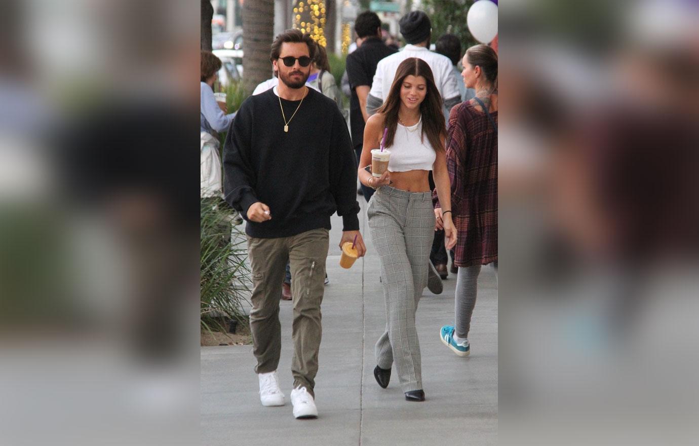 *EXCLUSIVE* Scott Disick and Sofia Richie pay a visit to Coffee Bean together