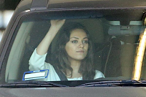 Mila Kunis seen shopping at Ralphs grocery store in Studio City, CA