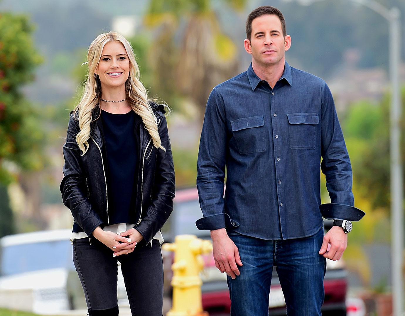 heather rae young says fiance tarek el moussas on set blowout ex wife christina haack blown over