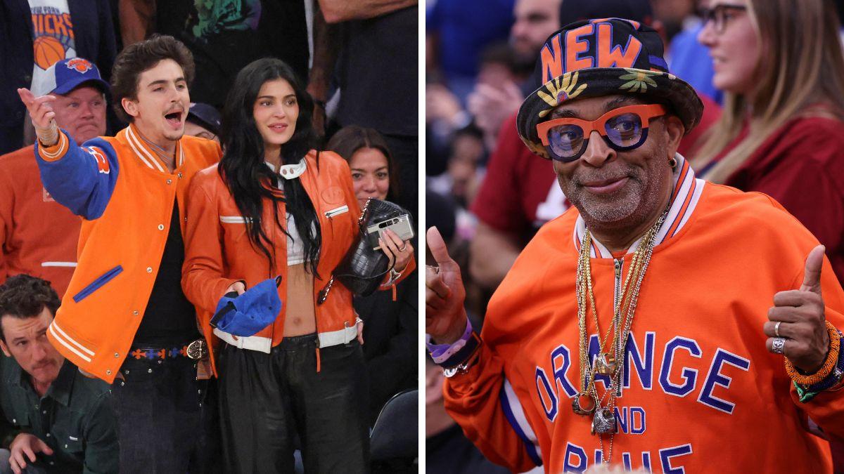 celebrity knicks fans timothee chalamet spike lee