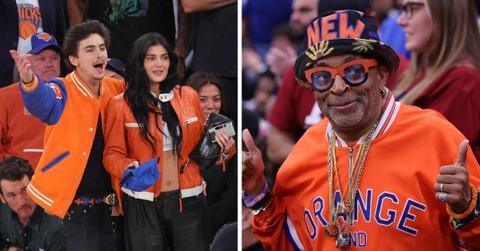 celebrity knicks fans timothee chalamet spike lee