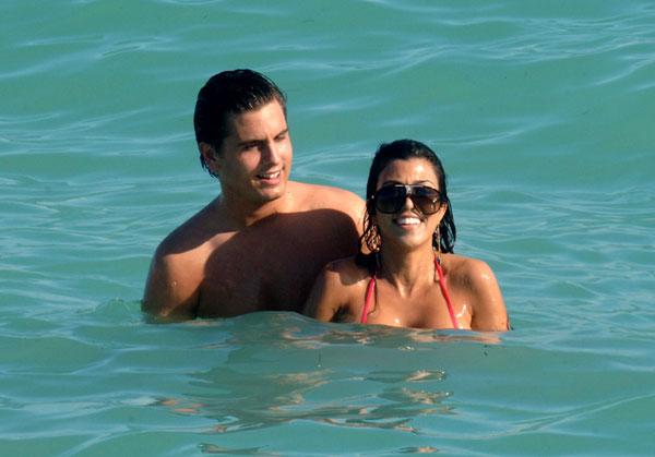 Kourtney and scott and beach