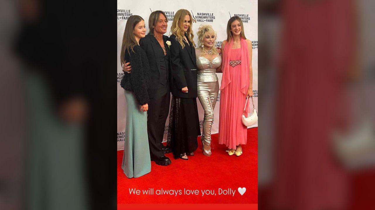 Image of Nicole Kidman shared touching family photo with Dolly Parton.