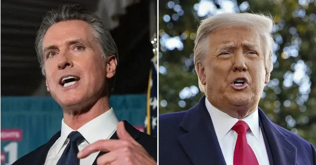 donald trump california governor gavin newsom los angeles wildfires