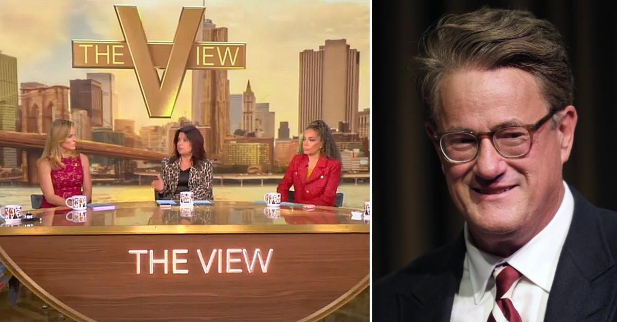 Split photo of 'The View' cast and Joe Scarborough.