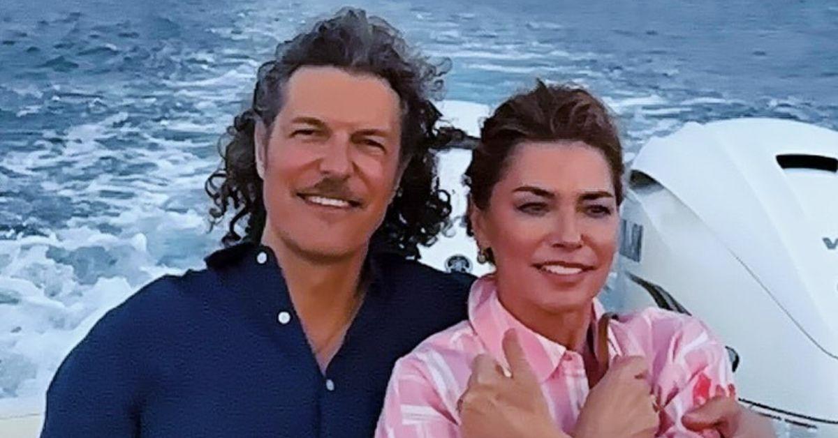 Shania Twain Gives Rare Look At Tropical Vacation With Husband Photos