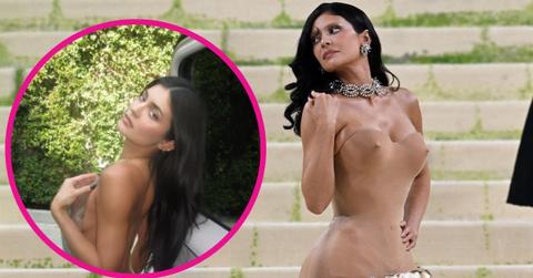 Image of Kylie Jenner wore a scandalous backless top as she posed for the recent photos.