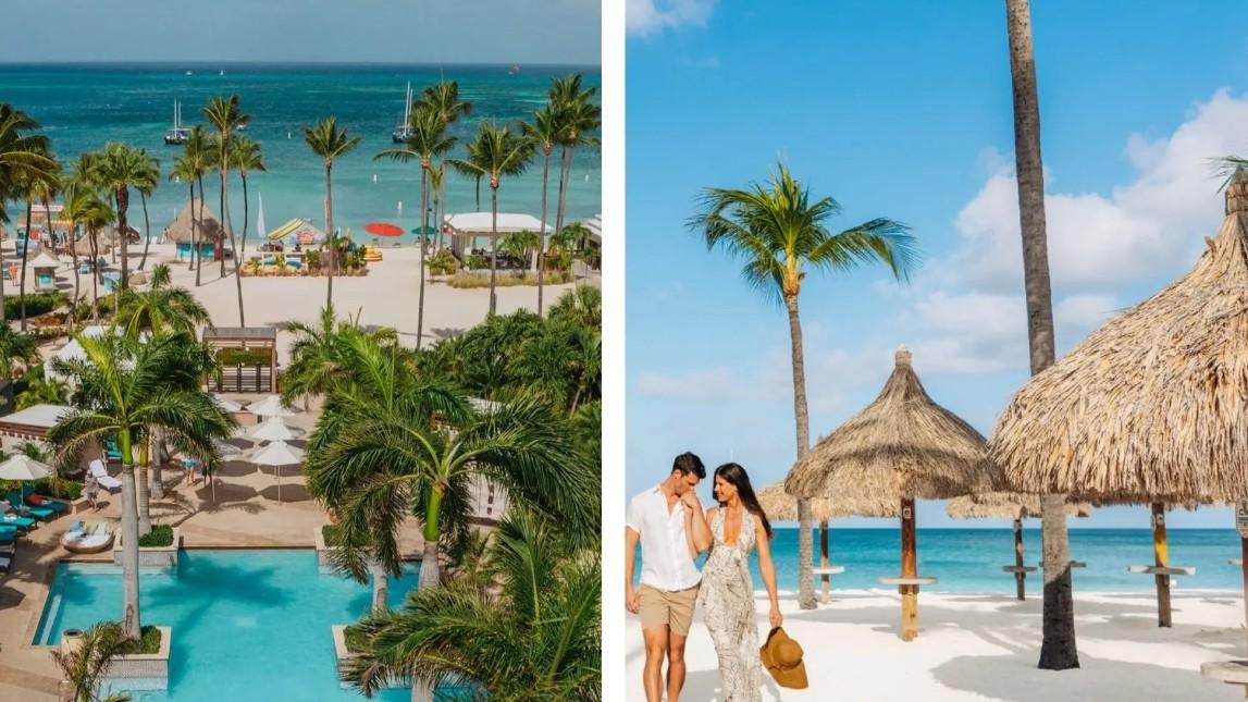 Composite photo of the Aruba Marriott.