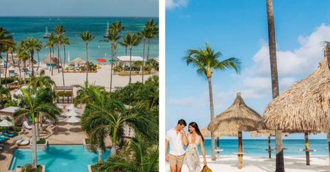 Composite photo of the Aruba Marriott.