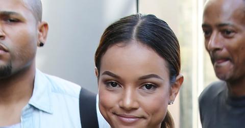 Karrueche Tran had lunch at La Piazza restaurant in West Hollywood, California