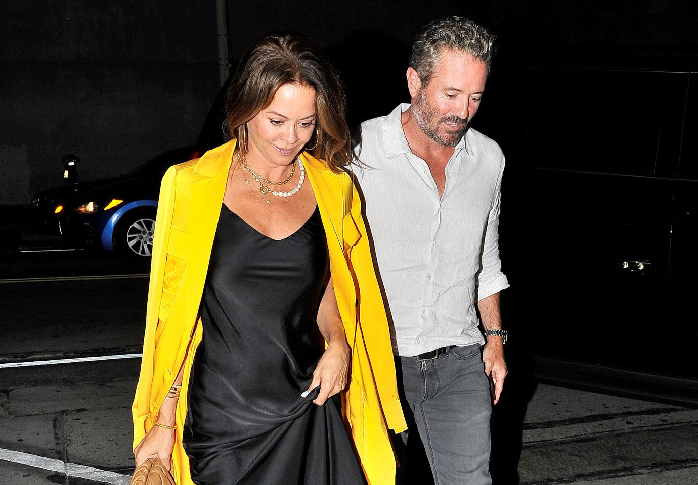 brooke burke with her boyfriend scott rigsby at craigs for dinner